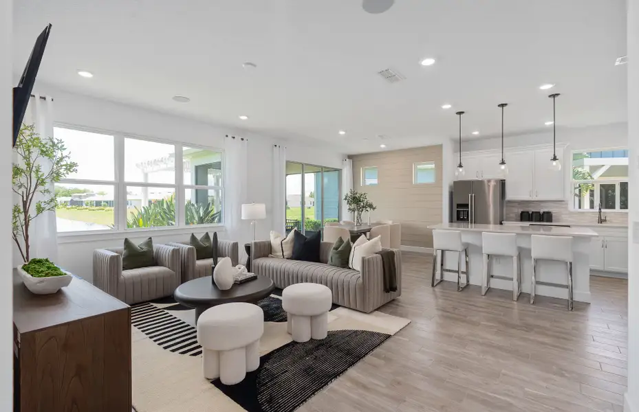 Furnished interior view inside a new home in Del Webb Sunbridge, St. Cloud (Image 3).