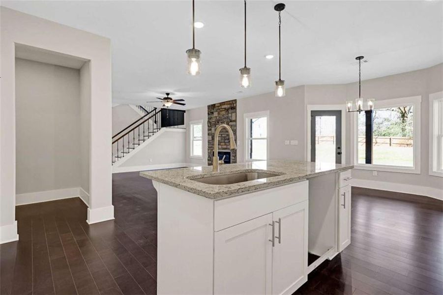 Furnished interior view inside a new home in , Conyers (Image 5).
