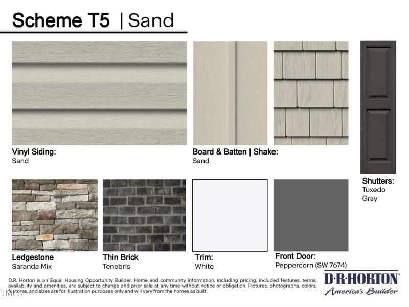 Townhome Exterior Color Packages_RalSout