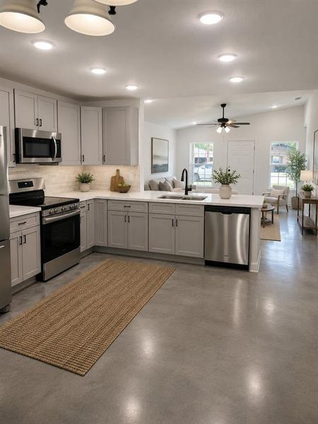 Furnished interior view inside a new home in , Auburndale (Image 3).