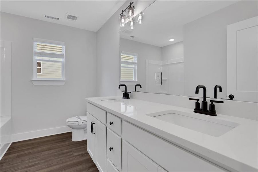 Furnished interior view inside a new home in Villas at Dawsonville, Dawsonville (Image 11).
