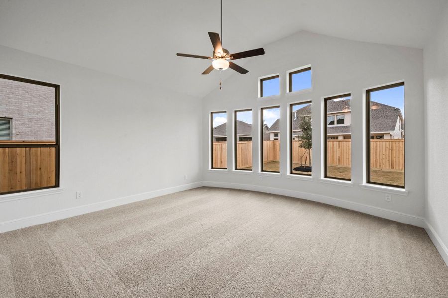 Spacious, unfurnished interior of a new home in Bridgeland 55', Cypress (Image 22).