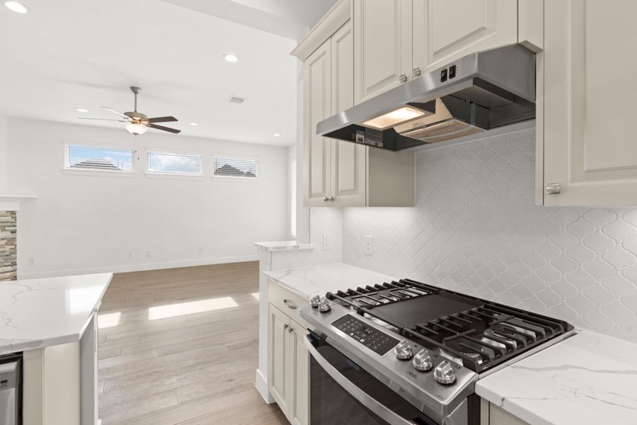 Furnished interior view inside a new home in The Highlands, Porter (Image 12).