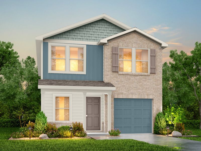 Representative exterior photo of a completed home built from the Redwood by National HomeCorp in Highland Place, Roxboro, NC (Image 13).