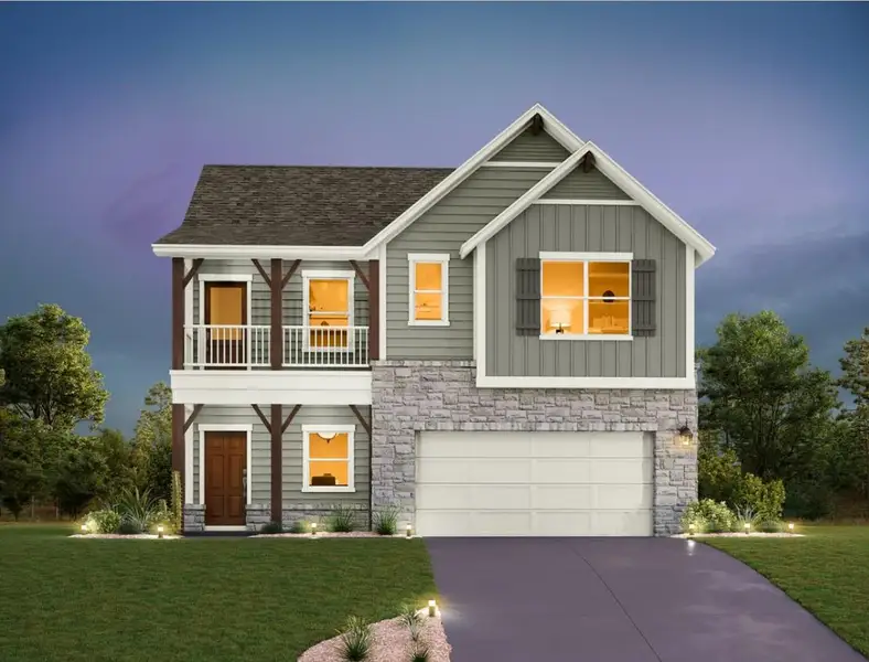 Front exterior of a new home in Rolling Glen, Hutto, TX, highlighting curb appeal (Image 1). Front exterior of a new home in Rolling Glen, Hutto, TX, highlighting curb appeal (Image 1).