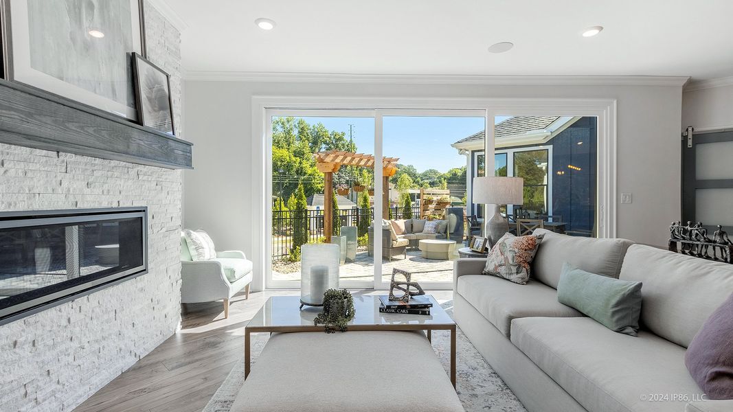 Representative furnished interior of a home built from the Promenade by Epcon Communities in The Courtyards by The Manor, Alpharetta (Image 21).
