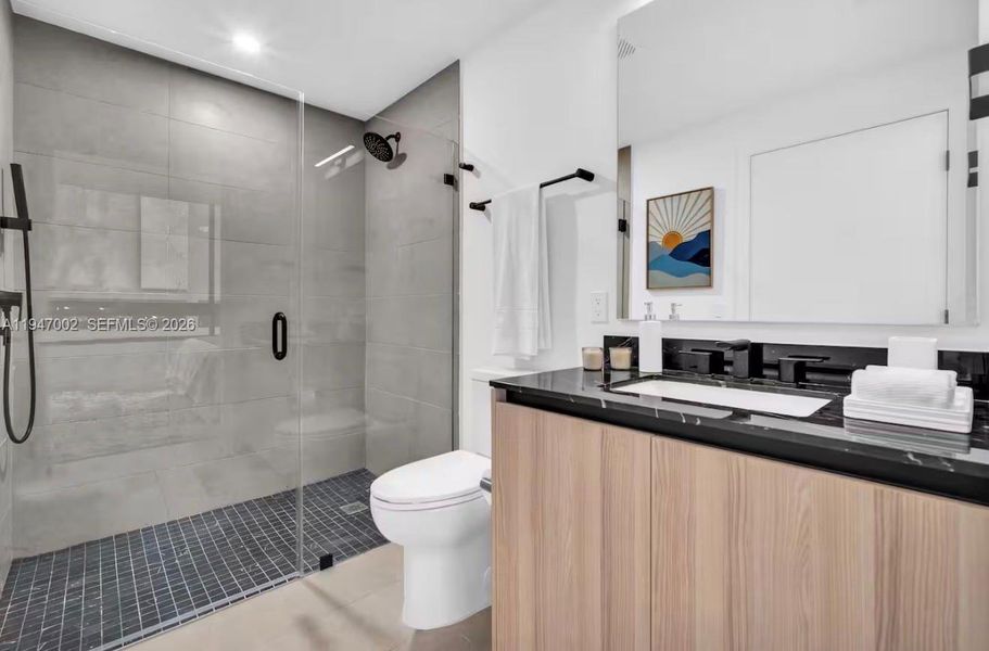 Furnished interior view inside a new home in , Miami (Image 16).