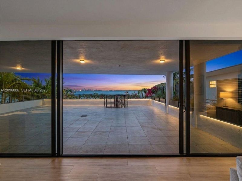 Huge Terrace with Direct Bay Views.