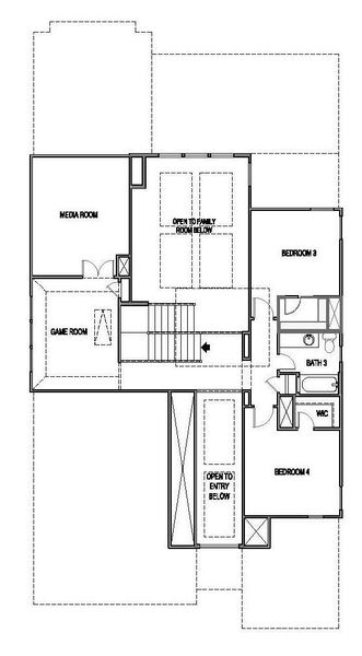 2D floor plan layout of this home in Blackhawk, Pflugerville, TX (Image 2). 2D floor plan layout of this home in Blackhawk, Pflugerville, TX (Image 2).