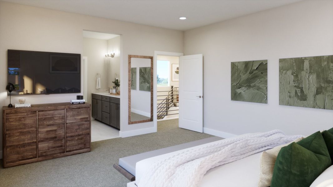 Representative furnished interior of a home built from the Raven by Trumark Homes in Trumark Homes at Tanterra, Parker (Image 14).