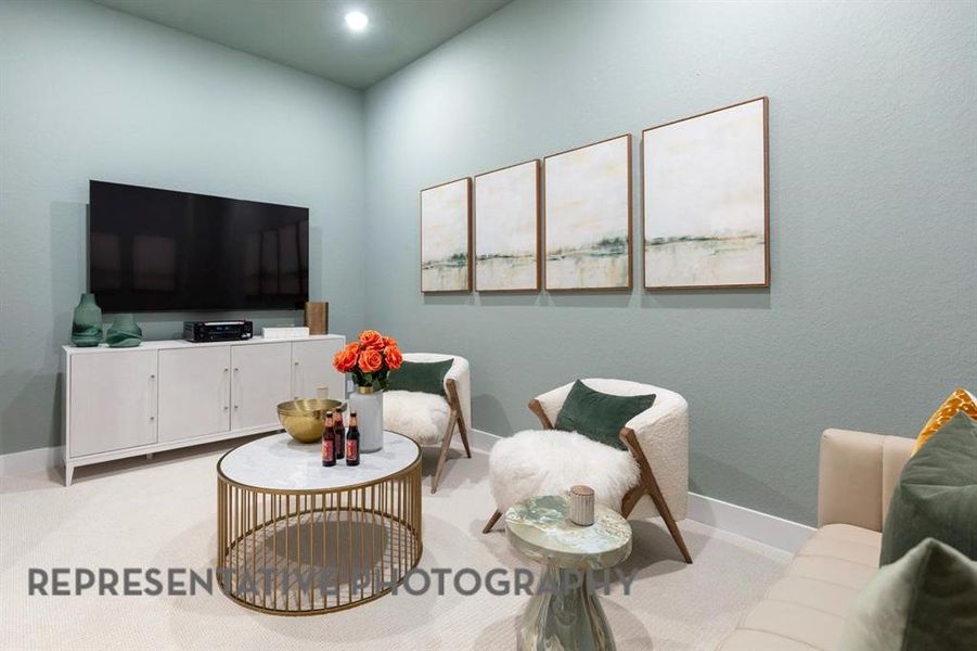 Furnished interior view inside a new home in Ridge Crossing, Waxahachie (Image 6). Furnished interior view inside a new home in Ridge Crossing, Waxahachie (Image 6).