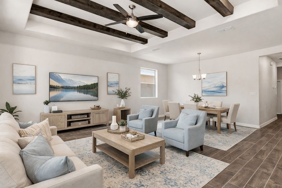 Furnished interior view inside a new home in Paloma Ranch, Harlingen (Image 7).