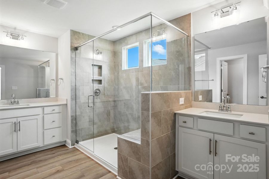 Furnished interior view inside a new home in Hampton Woods, Charlotte (Image 5).