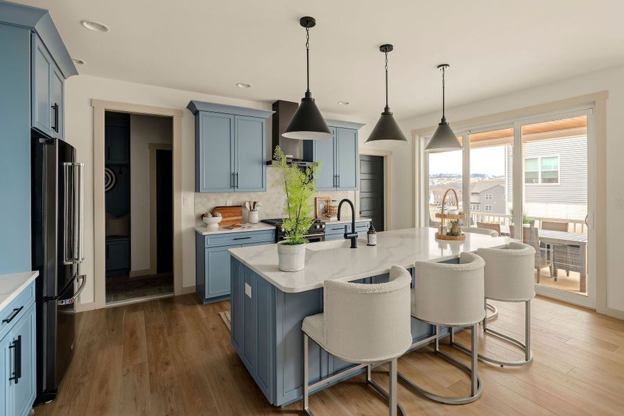 Representative furnished interior of a home built from the Magnolia by Keystone Custom Homes in Lakestone Cove, Belmont (Image 7).
