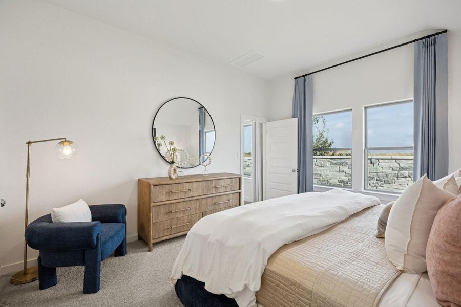 Primary Suite in the Diamond home plan by Trophy Signature Homes – REPRESENTATIVE PHOTO
