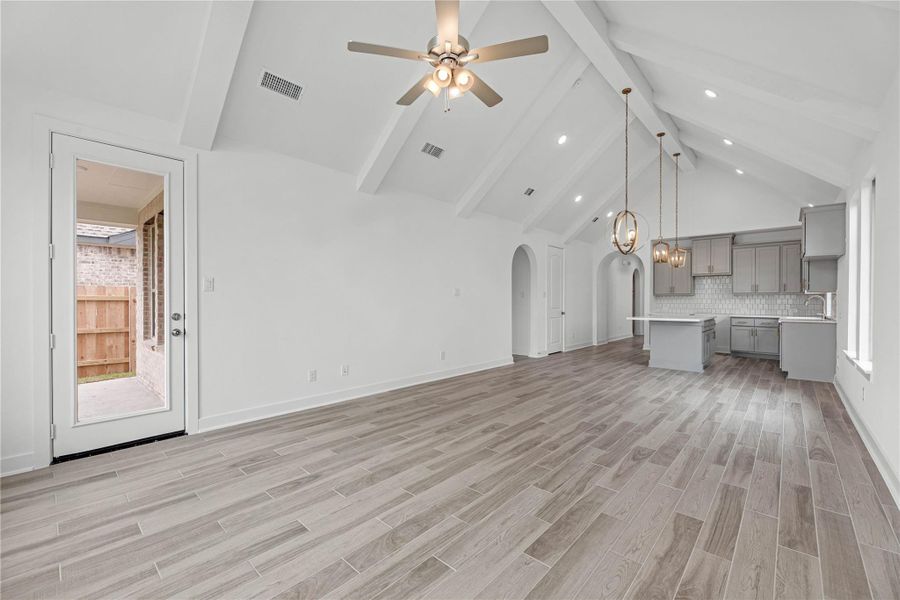 Spacious, unfurnished interior of a new home in Elyson - 40', Katy (Image 15). Spacious, unfurnished interior of a new home in Elyson - 40', Katy (Image 15).