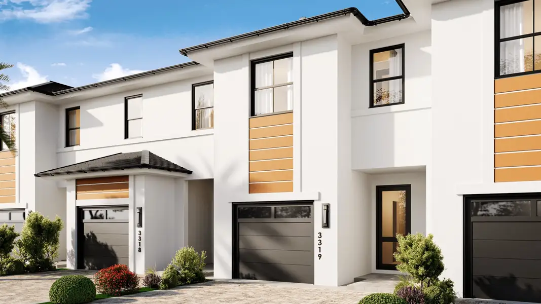 Representative exterior photo of a completed home built from the Gloria by Bluenest Development in K-Legacy, Miami, FL (Image 8). Representative exterior photo of a completed home built from the Gloria by Bluenest Development in K-Legacy, Miami, FL (Image 8).