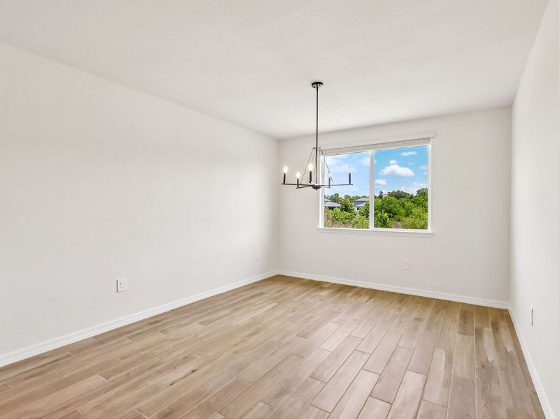 Spacious, unfurnished interior of a new home in The Grove at Stuart Crossing - Signature Series, Bartow (Image 10). Spacious, unfurnished interior of a new home in The Grove at Stuart Crossing - Signature Series, Bartow (Image 10).