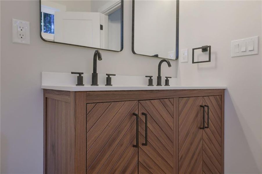 Close-up of interior finishes inside a home in , Dallas (Image 14).