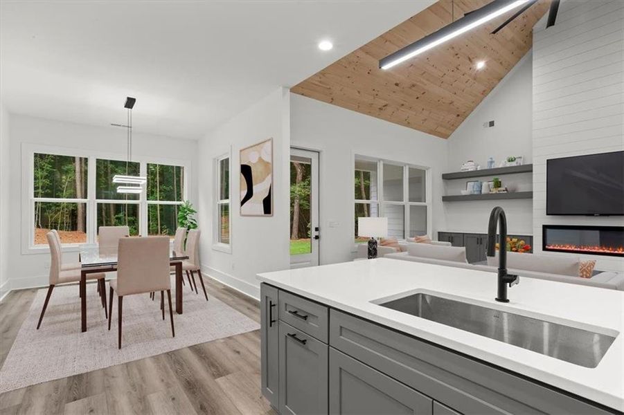 Furnished interior view inside a new home in , Jasper (Image 7).