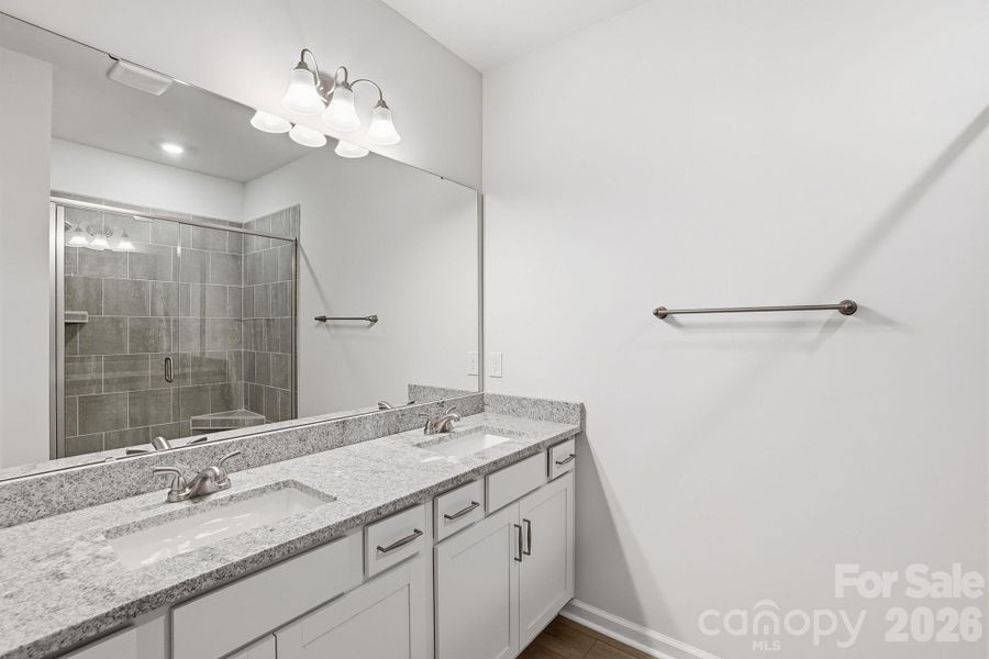 Furnished interior view inside a new home in Sloan Station, Charlotte (Image 26).