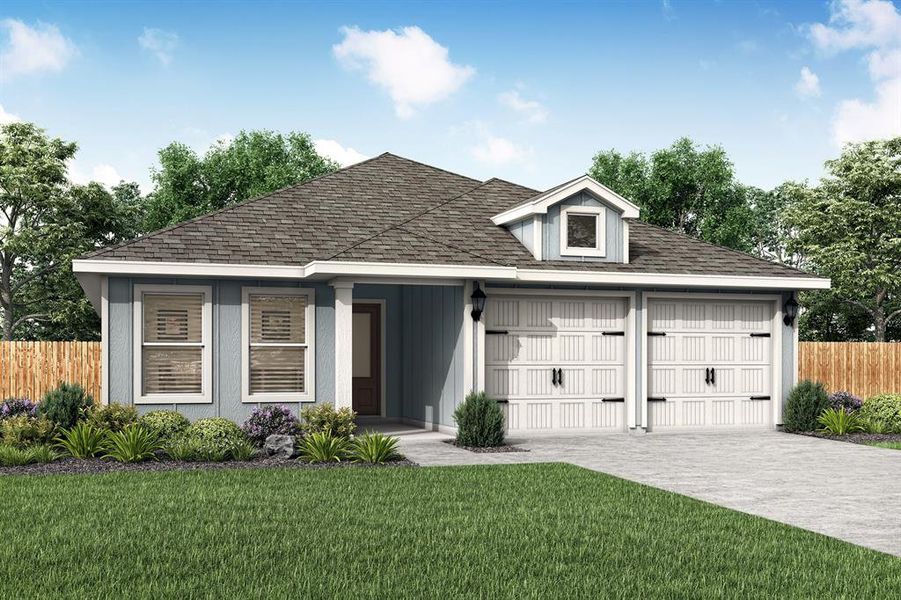 This is an example of the Blanco floorplan to be built at 9960 Voyager Lane. Estimated completion October 2024.