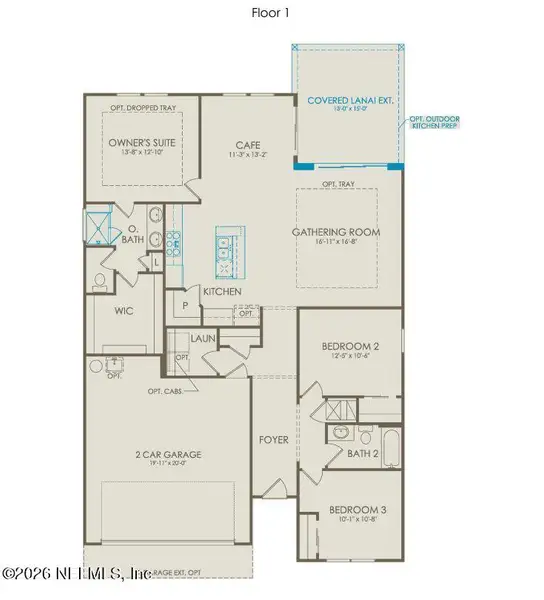 2D floor plan layout of this home in Seminole Palms, Palm Coast, FL (Image 4). 2D floor plan layout of this home in Seminole Palms, Palm Coast, FL (Image 4).