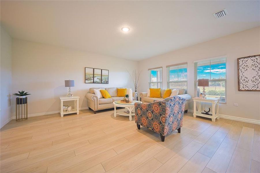 Furnished interior view inside a new home in Pasadena Point, Wesley Chapel (Image 12). Furnished interior view inside a new home in Pasadena Point, Wesley Chapel (Image 12).