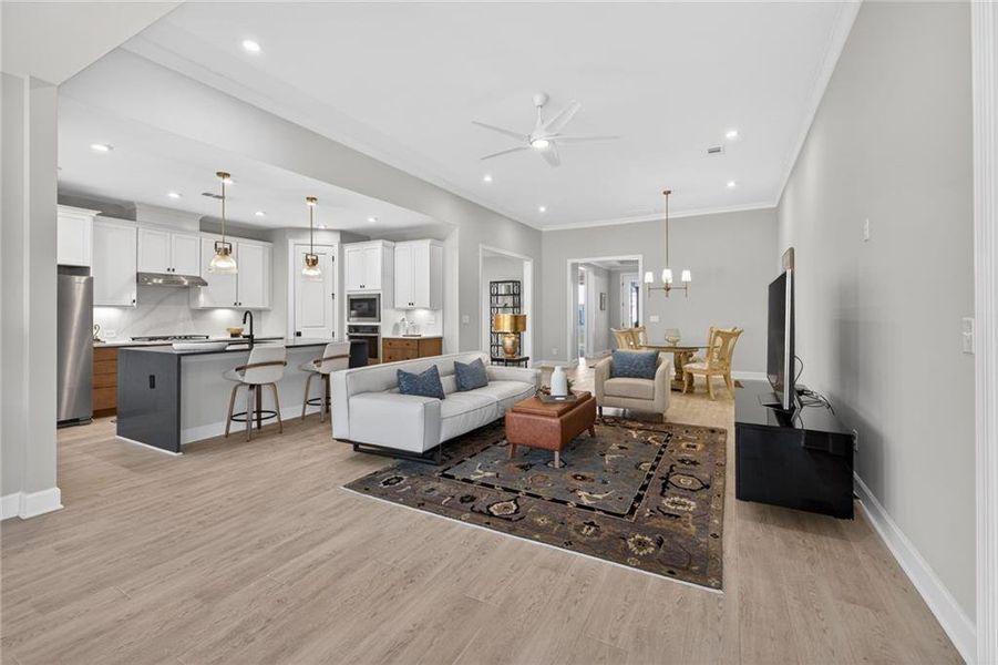 Furnished interior view inside a new home in , Hoschton (Image 9).