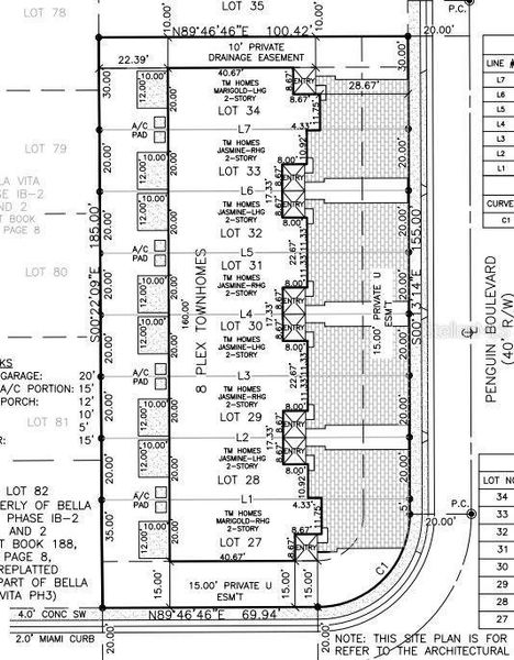 2545 Penguin Boulevard preliminary plot plan