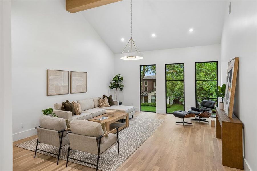 Furnished interior view inside a new home in , Dallas (Image 26).