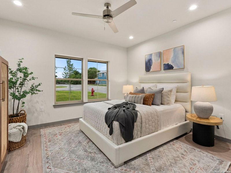 Furnished interior view inside a new home in , New Braunfels (Image 11).