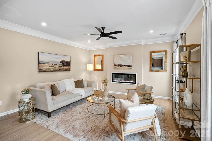 Furnished interior view inside a new home in Wilora Pond, Charlotte (Image 24). Furnished interior view inside a new home in Wilora Pond, Charlotte (Image 24).