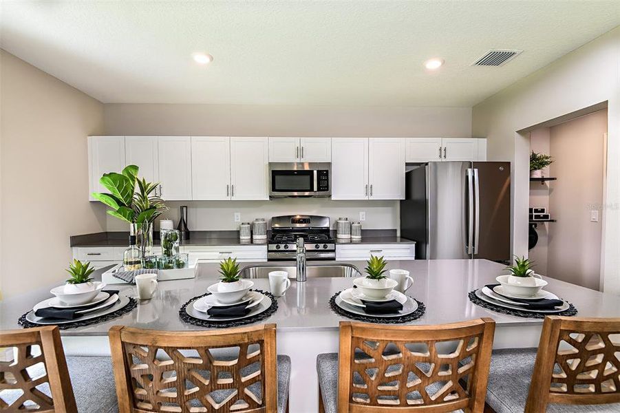 Furnished interior view inside a new home in Two Rivers, Zephyrhills (Image 16). Furnished interior view inside a new home in Two Rivers, Zephyrhills (Image 16).