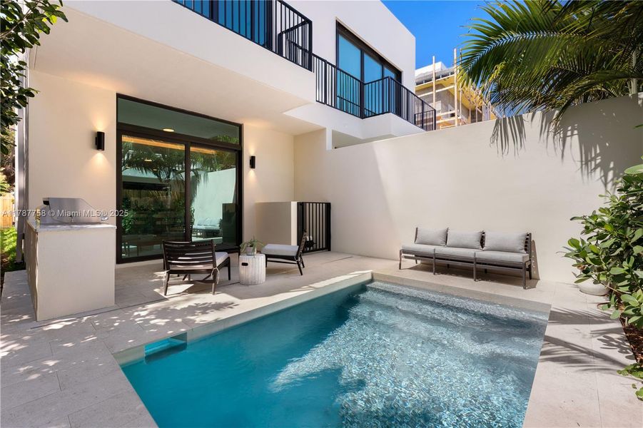 Furnished interior view inside a new home in , Miami (Image 6).