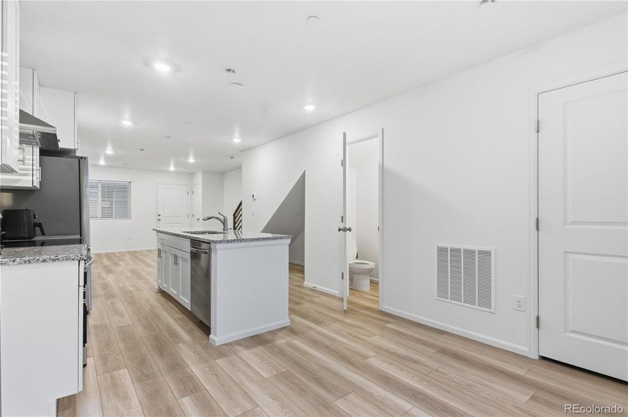 Furnished interior view inside a new home in Reunion, Commerce City (Image 5).