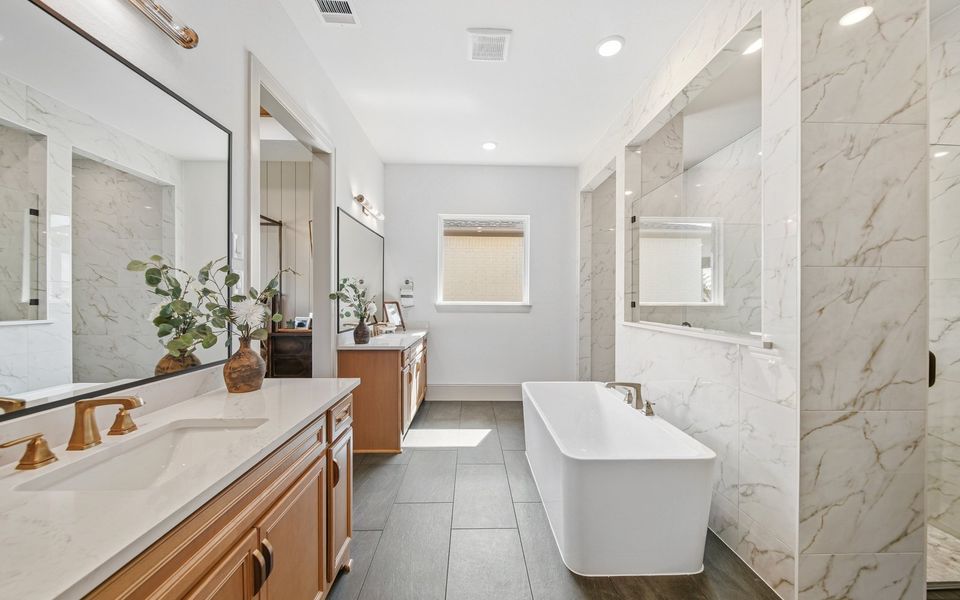 Representative furnished interior of a home built from the Broussard by Brookfield Residential in Elyson, Katy (Image 10).