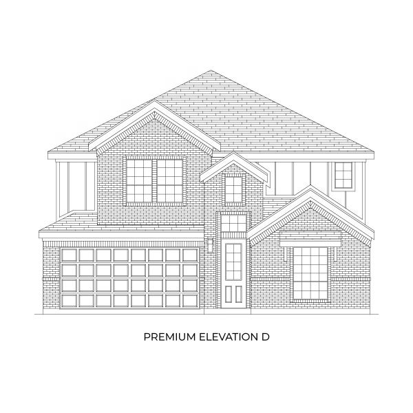 Representative rendering of the exterior for the Roosevelt Select F by First Texas Homes (Image 16). Representative rendering of the exterior for the Roosevelt Select F by First Texas Homes (Image 16).
