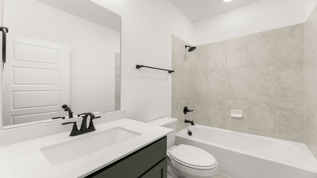 Furnished interior view inside a new home in The Oaks, Red Oak (Image 14). Furnished interior view inside a new home in The Oaks, Red Oak (Image 14).