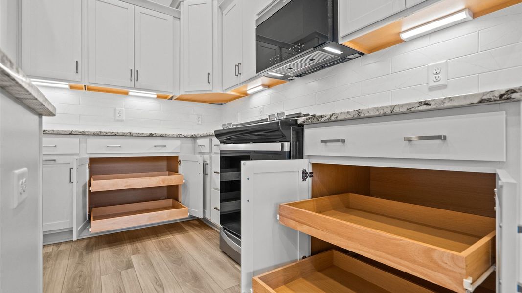 Furnished interior view inside a new home in Camden Cottages, Greenville (Image 12).
