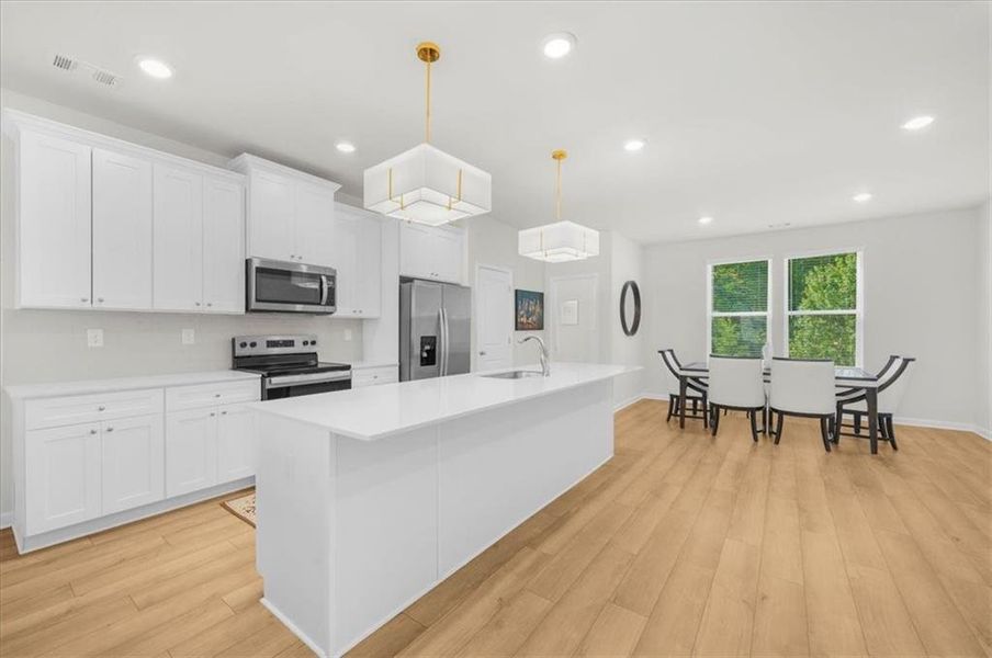 Furnished interior view inside a new home in , Atlanta (Image 8).