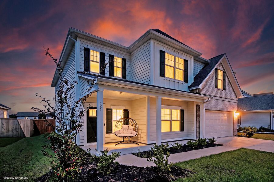 Front exterior of a new home in , Summerville, SC, highlighting curb appeal (Image 24).