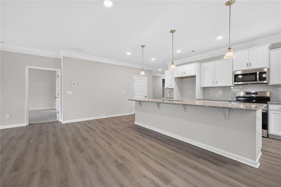 Furnished interior view inside a new home in Allen Manor, Hoschton (Image 14).