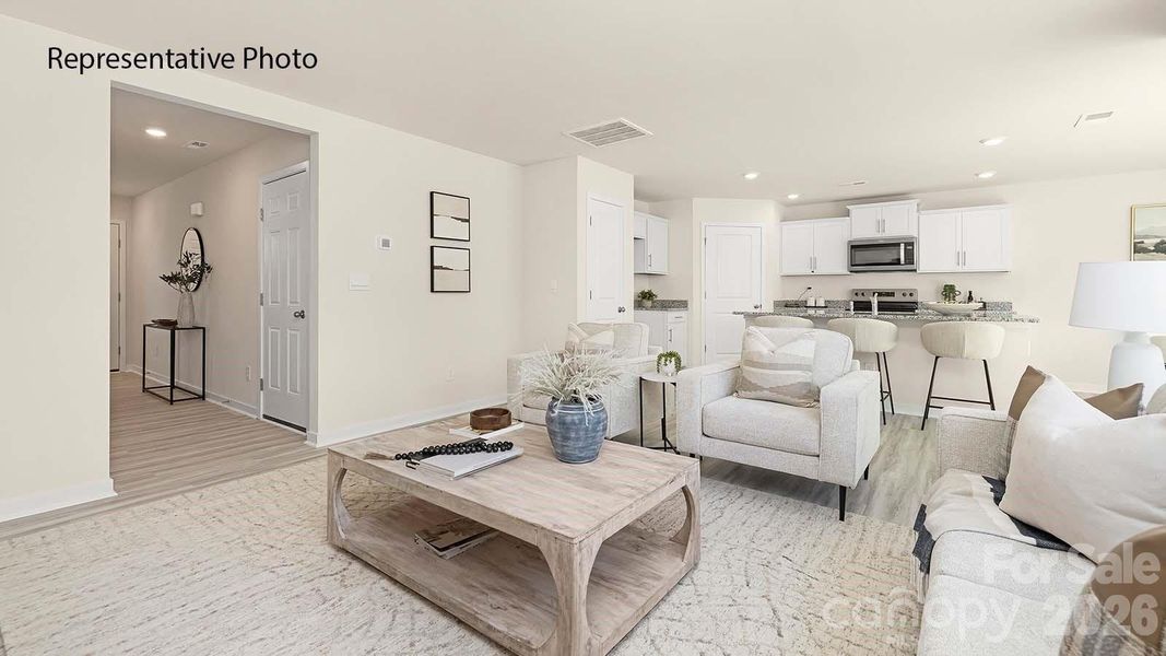 Furnished interior view inside a new home in Woodhaven at Chester, Chester (Image 8).