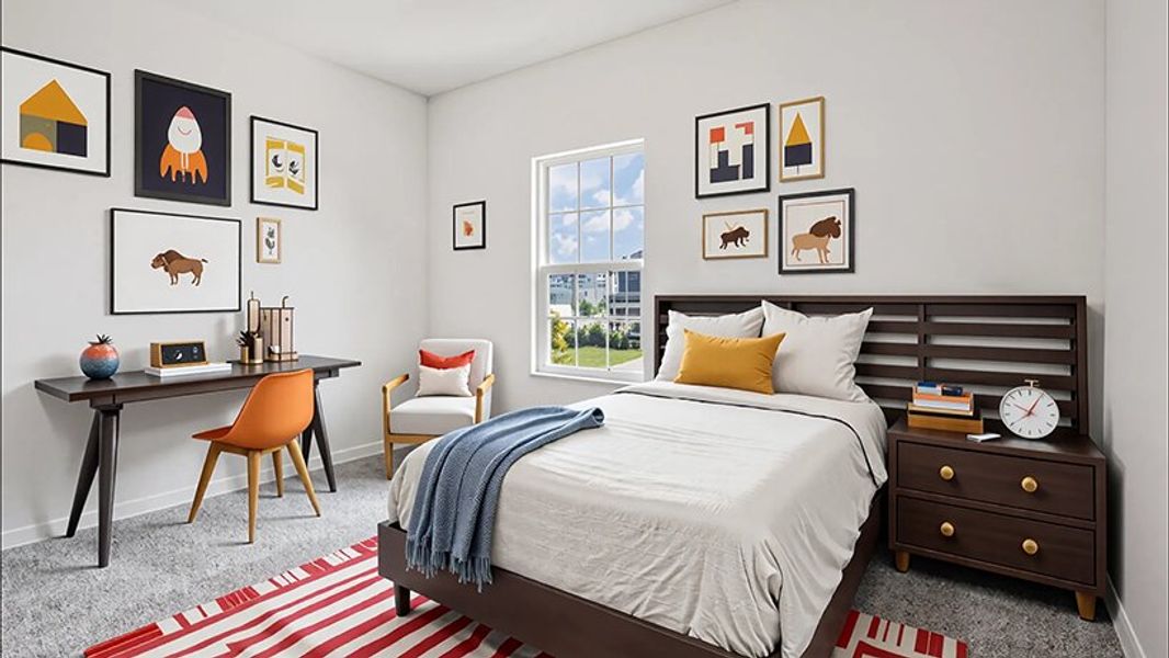 Representative furnished interior of a home built from the Coral by D.R. Horton in Oaks Preserve, Gainesville (Image 12).