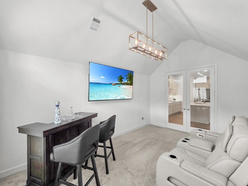 Furnished interior view inside a new home in Artavia, Conroe (Image 35).
