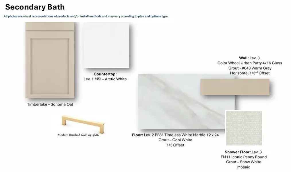 Sample of building materials used in homes in Waterhaven, Cumming (Image 28).