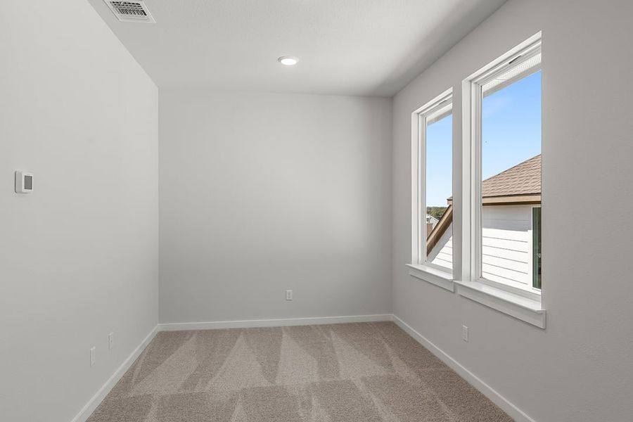 Spacious, unfurnished interior of a new home in Terrace Collection at Lariat, Liberty Hill (Image 33). Spacious, unfurnished interior of a new home in Terrace Collection at Lariat, Liberty Hill (Image 33).