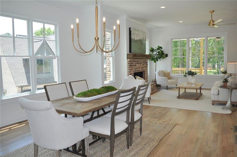 Furnished interior view inside a new home in , Marietta (Image 7). Furnished interior view inside a new home in , Marietta (Image 7).