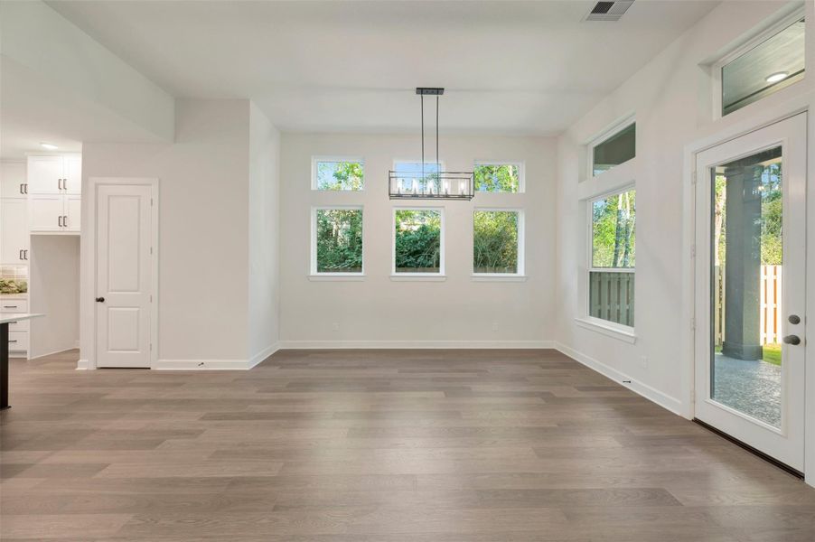 Another view of this large Dining area.